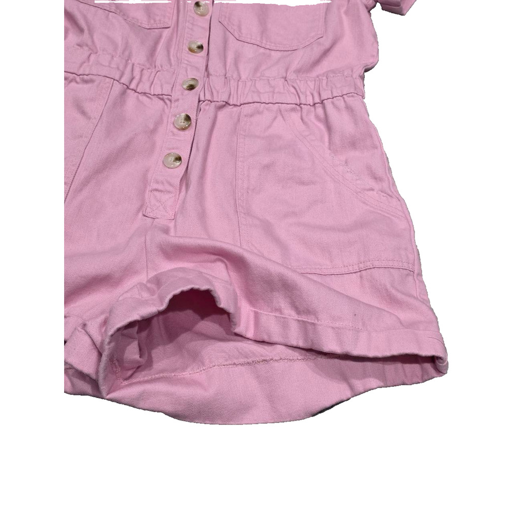 Show Me Your Mumu Y2K Preppy Cannon Romper in Pink denim XL A004666 - Picture 5 of 15
